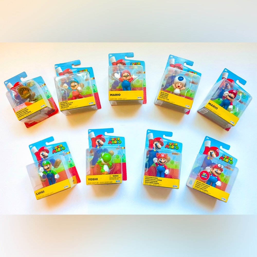 9 Super Mario 2 .5 Jakks figures